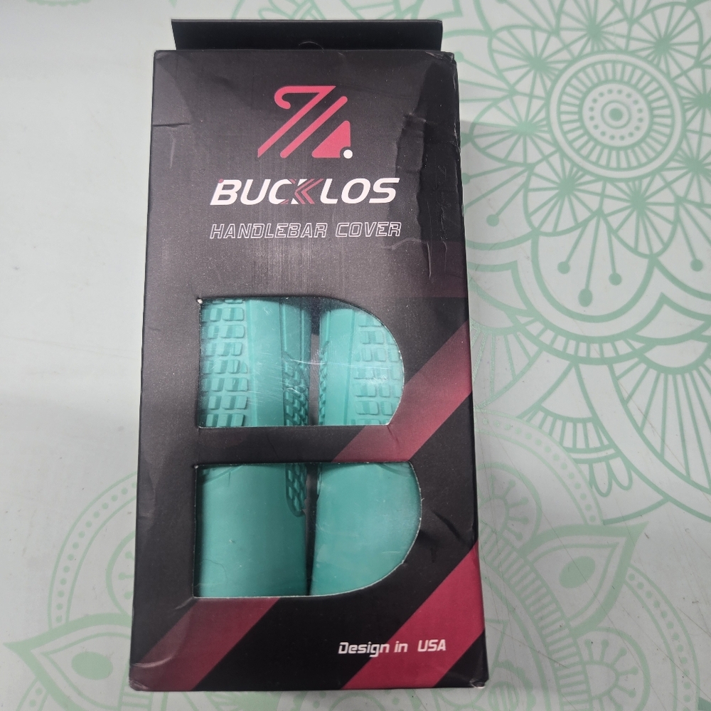 NWT/NIB-2 Bucklos Turquoise Handlebar Grip Covers